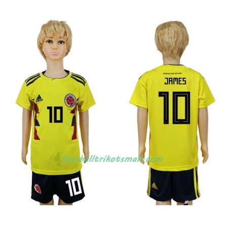 Fußballtrikots Kolumbien James 10 Kinder WM 2018 Heimtrikotsatz kaufen